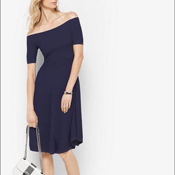 ❤️ NWT! Stretch-Viscose Off-The-Shoulder Dress - Picture 2 of 7